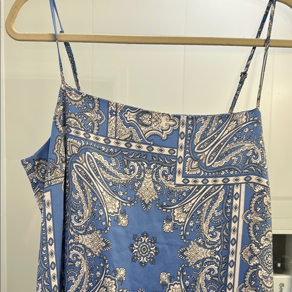 LOFT Blue and White Spaghetti Strap Maxi Sundress - Picture 2 of 12